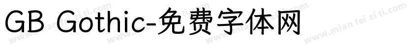 GB Gothic字体转换
